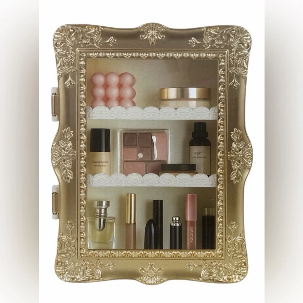 Gold Gilded Display Shelf - Tabletop or Wall Shelf